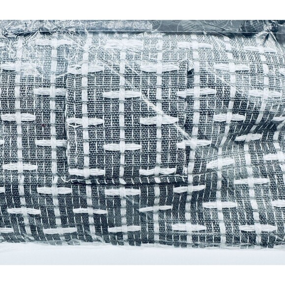 Top Treatment Grey Bedford 58 'x13" One Front Tab Valance Window‎ Curtain New - Picture 3 of 3